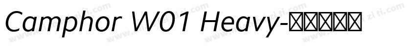 Camphor W01 Heavy字体转换